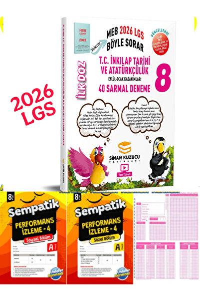 SİNAN KUZUCU YAYINLARI Sinan Kuzucu 8. Sınıf 2023 Lgs Inkılap Tarihi Ilk Doz ...