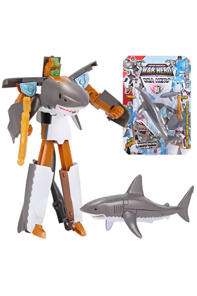 Russet Robota Dönüşen Köpek Balığı yada Orca Balina Oyuncak (Asorti 1 adet gö...