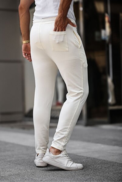 comstar Чоловічі двійні штани з еластичним поясом, вузькі, екрю