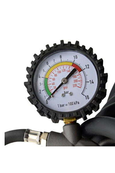auto Tire inflation hose with pressure gauge l= 13m