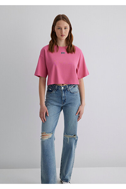 Mavi Rosa Crop T-Shirt mit Logo-Print Crop / Short Cut1611585-84670