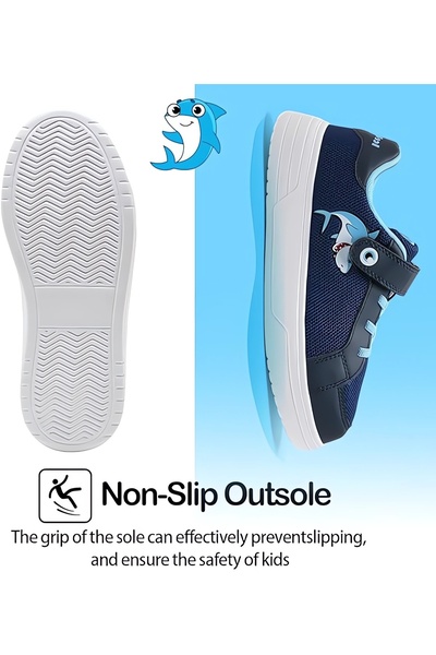 IceUnicorn - Children's sports shoes with velcro, size 31, light and breathable sneakers, EVA non-sl