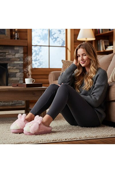 OEM Fluffy, warm and relaxing slippers for women, Bunny model, L638