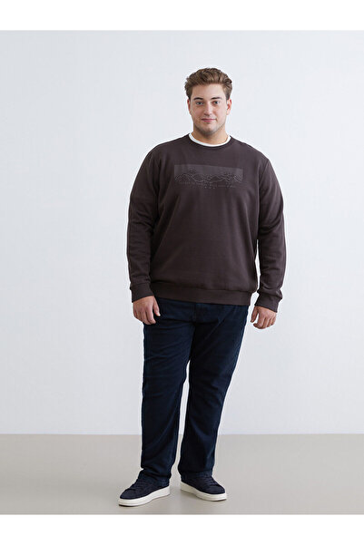 LC Waikiki Визия Нова колекция Мъжка суитшърт с принт на велосипед на врата