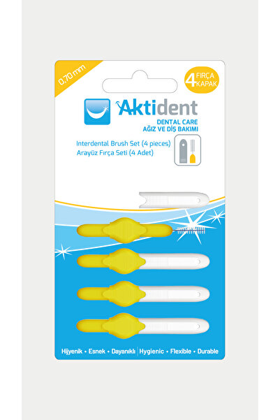 Aktident Arayüz Fırça Seti 4'lü Sarı