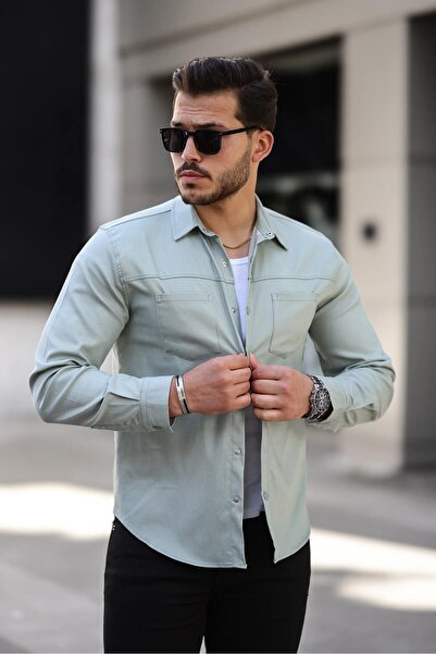 comstar Men's Double Pocket Capless Shirt