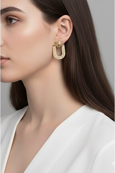 vina's atelier الأسد التفاصيل العظام الصلب الأقراط