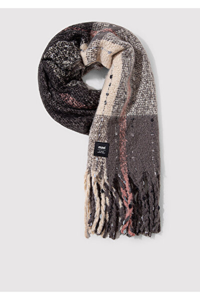 Mavi Schwarzer Schal mit Quasten 1910697 -34320