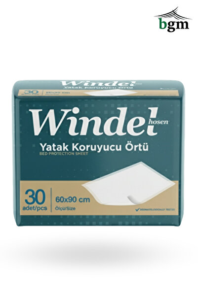 bgm Windel Yatak Koruyucu Örtü – 60×90 cm, 30’lu Paket | Tek kullanımlık