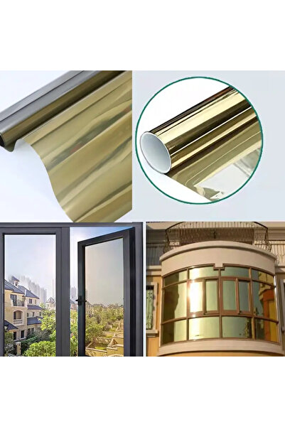 G Glixicom Reflective Window Film with UV Protection and Mirror Effect Gold 60 x 200 cm G Glixicom®