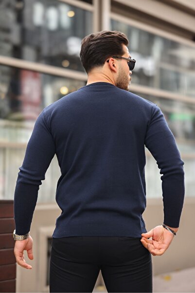 WOWA COMPANY Πλεκτό πουλόβερ με λαιμόκοψη