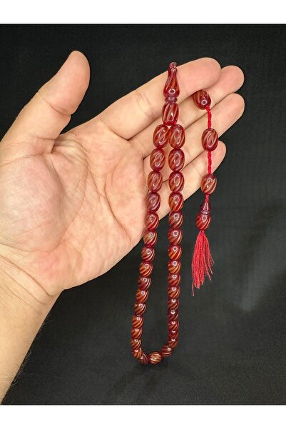 Anemore Collection قضيب كهرمان باللون العنابي، قطع كبسولة 14 مم × 10 مم T-594