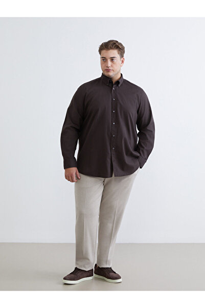 LC Waikiki Ανδρικό πουκάμισο με μακρύ μανίκι Vision New Season Regular Fit Dobby