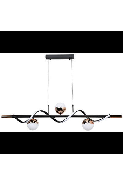 NZL Lighting Rose Gold Led Camlı Modern Avize Salon, Mutfak, Antre, İşyeri