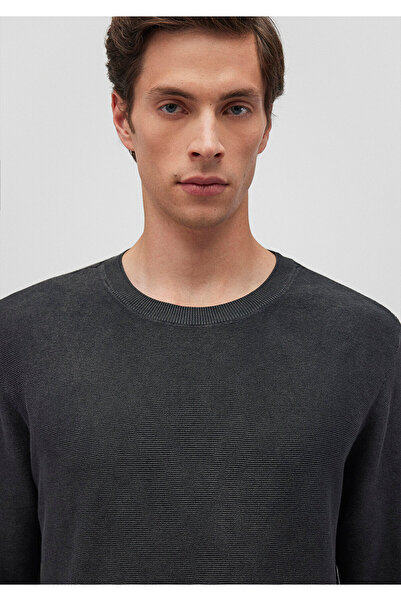 Mavi Bisiklet Yaka Antrasit Basic Kazak Slim Fit / Dar Kesim 070803-34314