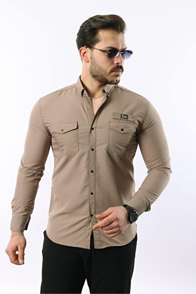 comstar Чоловіча сорочка з подвійними кишенями з парашутного полотна