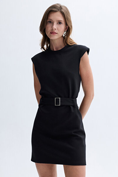 Mudo Belt Detail Sleeveless Mini Dress