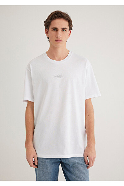 Mavi Λογότυπο Λευκό T-Shirt Loose Fit 0610100-620