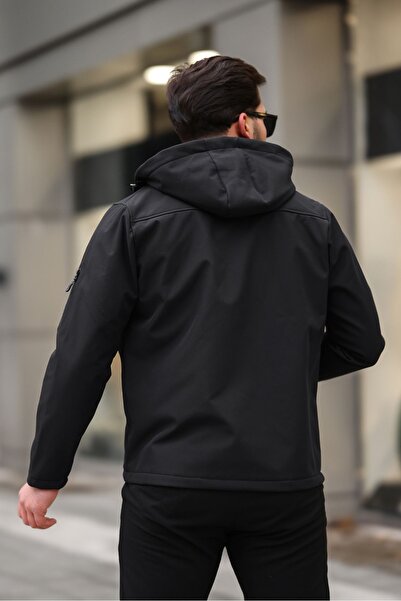 comstar Men's Water and Windproof Softshell Sports Jacket with Fleece Inside