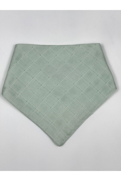MyVera Nile Green - Double Layer Muslin Fabric Baby Drool Bib & Scarf with Sn...