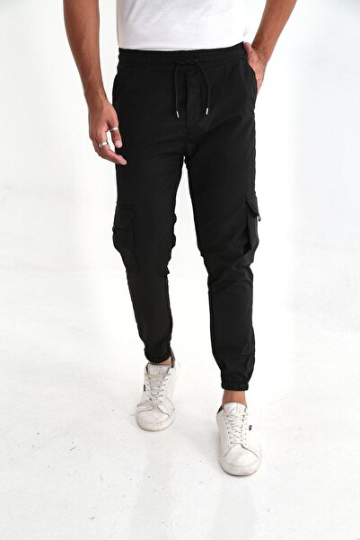 comstar Чоловічі штани з еластичним поясом A.Siyah Jogger Pantolon