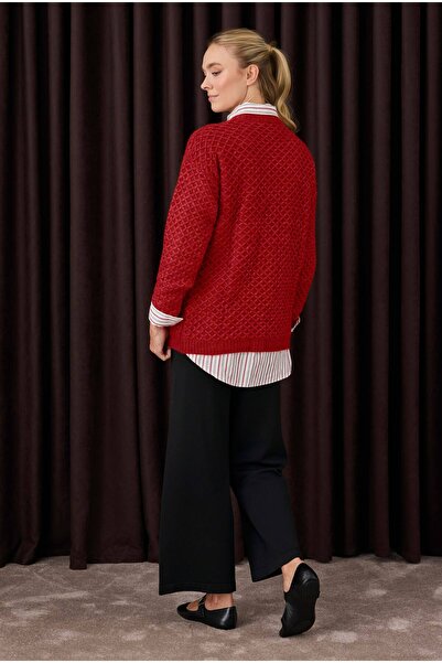 HEQA Μαύρο Πλεκτό Παντελόνι - Ελαστική Μέση