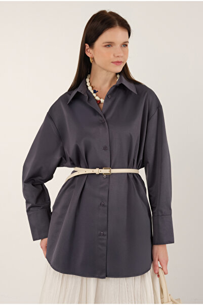 HEQA Коротка сорочка з димчастої попліни