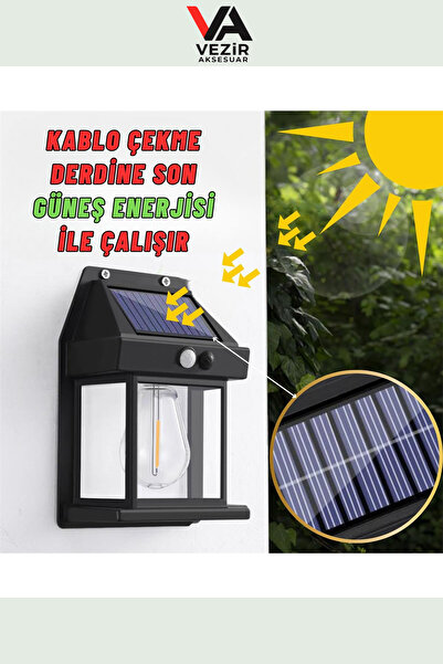 Gold Orion Güneş Enerjili LED Bahçe & Balkon Apliği – Şık, Dayanıklı ve Tasarruflu Aydınlatma TRY99044