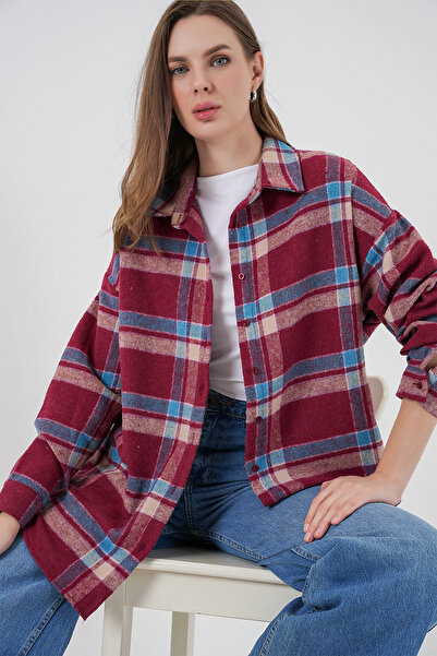 Bigdart 3854 Сорочка з подвійною кишенею в клітинку - A. Tile