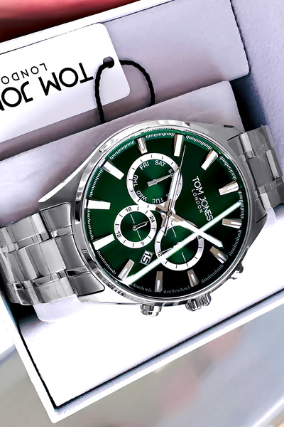 Tom Jones Erkek Kol Saati 3 Atm Su Geçirmez Gümüş Renk Çelik Kordon Cbk635