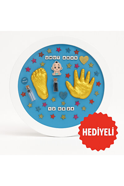 kalıcı anlar Bebek El ve Ayak İzi Seti - HEDİYELİ