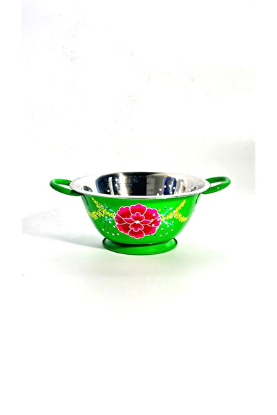 DEDEMİN EMAYELERİ El Boyama Yeşil Süzgeç