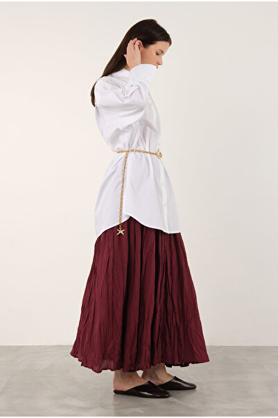 HEQA Κοντό πουκάμισο ποπλίνα εκρού