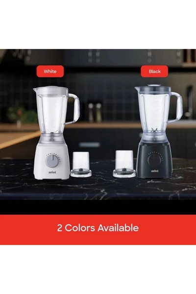 Sanford خلاط ومطحنة متعدد الوظائف 2 في 1 من سانفورد لون أبيض