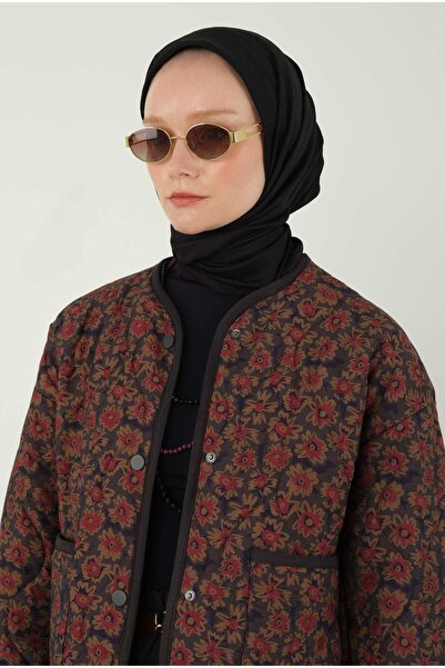 HEQA Black Soft Crochet Scarf