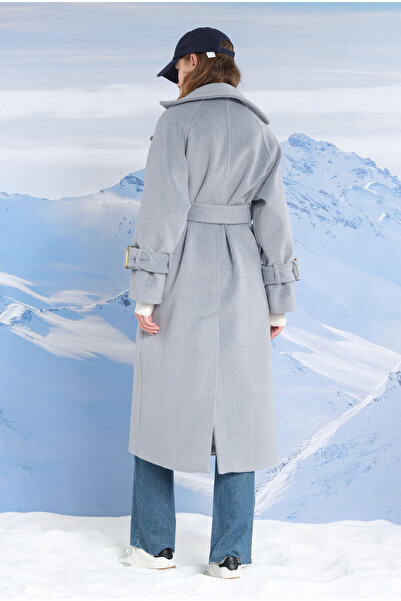 HEQA Uzun Kruvaze Kaban Sis