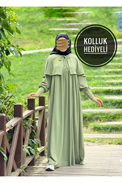 Nissra فستان أنكانور المحبوك مع عباءة ANKA255108