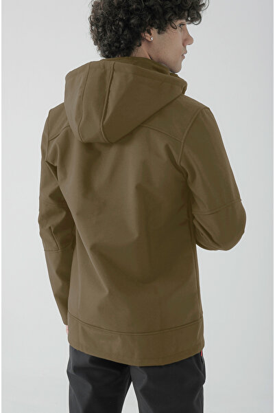 Longberg Men's Detachable Hooded Softshell Coat