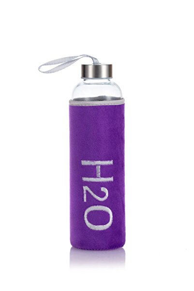 Dörtel Tedarik H2O Glass Flask with Plush Cover 600 ml
