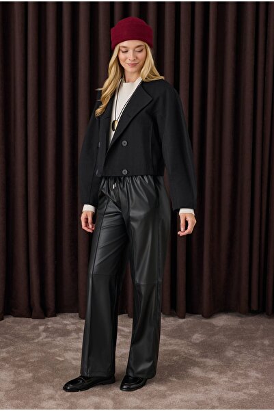 HEQA Бавовняний круазе піджак чорний