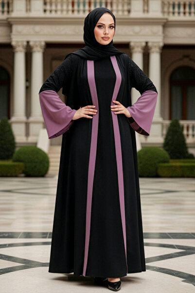 Neva Style  Рукав детальний темний Gul Kurusu Tesettur Abaya 55510kgk