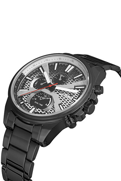 Polo Air Erkek Kol Saati Seti Cüzdan Kartlık Kemer Parfüm Kombin Siyah Renk KPL-0854E1