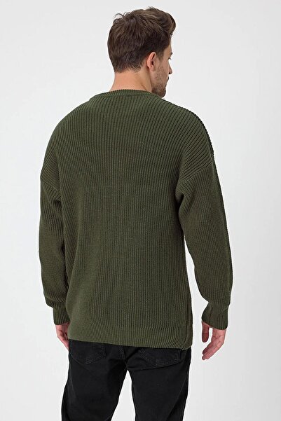 TENA Men's Green (Trz050) Crew Neck Knitted Sweater