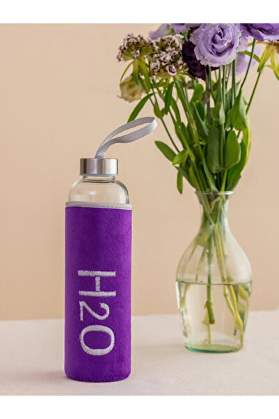 Dörtel Tedarik H2O Glass Flask with Plush Cover 600 ml