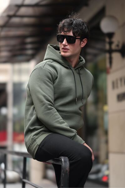 comstar Чоловічий капюшон з кишенями Basic Haki Sweatshirt