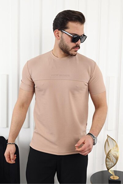 comstar Muška majica kratkih rukava sa štampanim tekstom, letnja Osnovni krem...