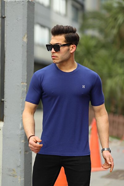 comstar Ανδρικό μπλουζάκι Basic Summer Crew Neck Casual Navy