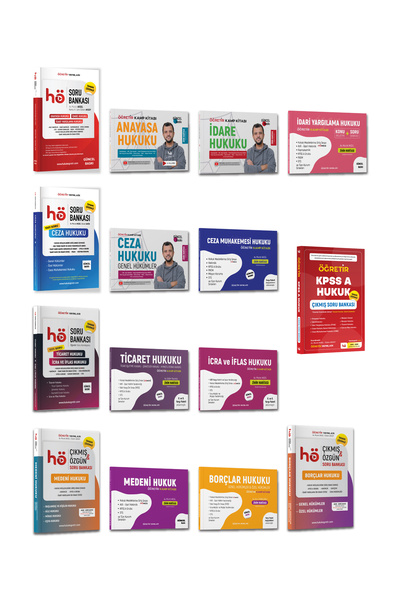 hukuk öğretir 2026 Kpss A Hukuk Kitap Seti Hukuk Kitabı Konu Soru