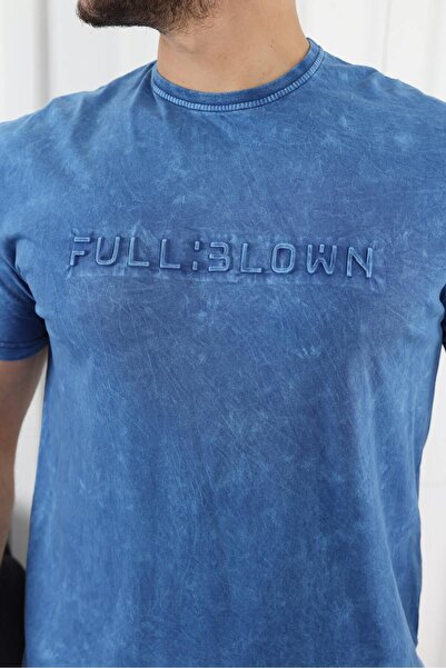 comstar Ανδρικό μπλουζάκι με ανάγλυφο γράμμα με λαιμόκοψη