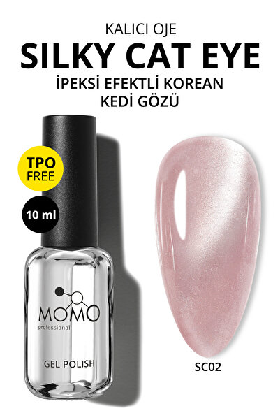 MOMO professional Korean Silky Cat Eye Gel Polish, Kedi Gözü Kalıcı Oje, SC02...